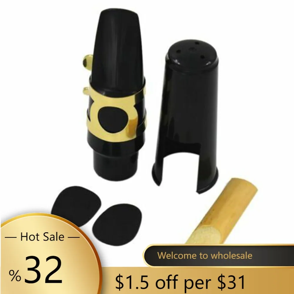 1 set of saxophone mouthpiece + clip + clip cap + reed + tooth pad for saxophone instrument woodwind instrument part accessories
1 set of saxophone mouthpiece + clip + clip cap + reed + tooth pad for saxophone instrument woodwind instrument part accessories