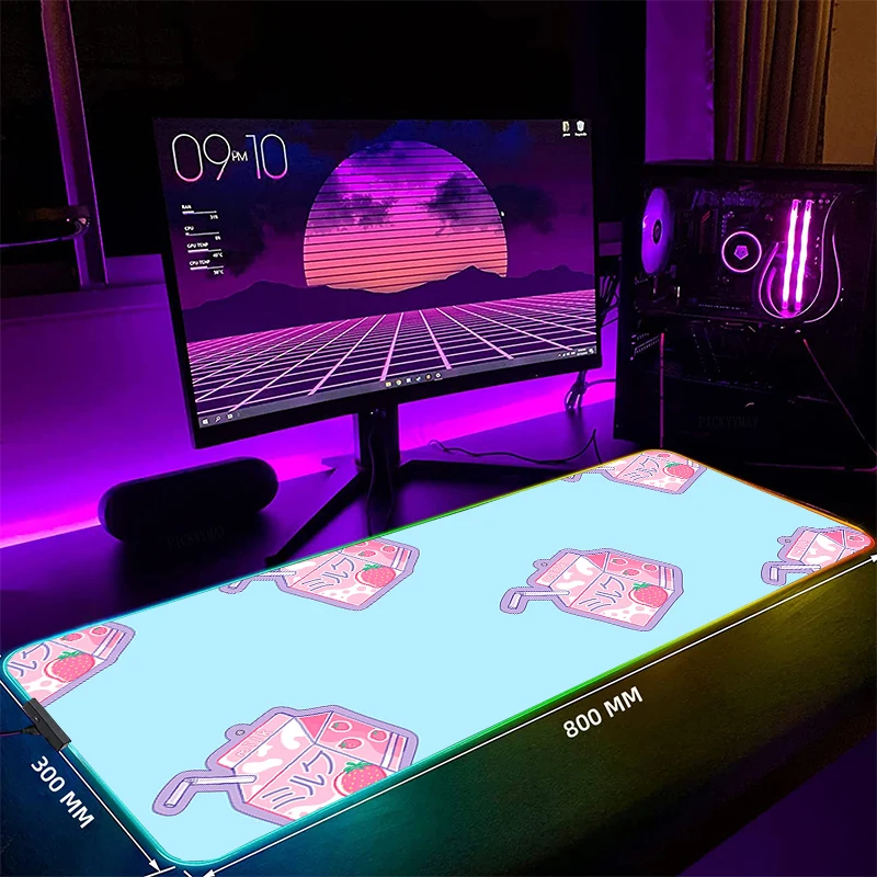 Milk LED Gaming Mousepads Large Backlight Desk Mat 39.3x19.6in Gamer Mousepad RGB Mouse Pad Luminous Mouse Mat
Milk LED Gaming Mousepads Large Backlight Desk Mat 39.3x19.6in Gamer Mousepad RGB Mouse Pad Luminous Mouse Mat