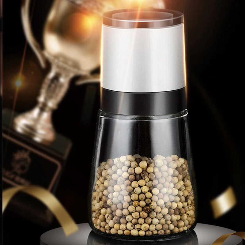 Stainless Steel Salt and Pepper Mill Grinder Transparent Glass Manual Herb Grinder Adjustable Thickness Spice Container Kitchen
Stainless Steel Salt and Pepper Mill Grinder Transparent Glass Manual Herb Grinder Adjustable Thickness Spice Container Kitchen