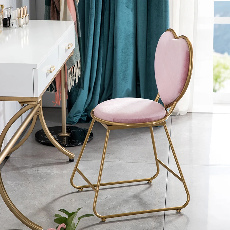 Modern Simple Net Red Makeup Dressing Table Stool Nail Bedroom Ins Nordic Girl Backrest Princess Heart Chair
Modern Simple Net Red Makeup Dressing Table Stool Nail Bedroom Ins Nordic Girl Backrest Princess Heart Chair