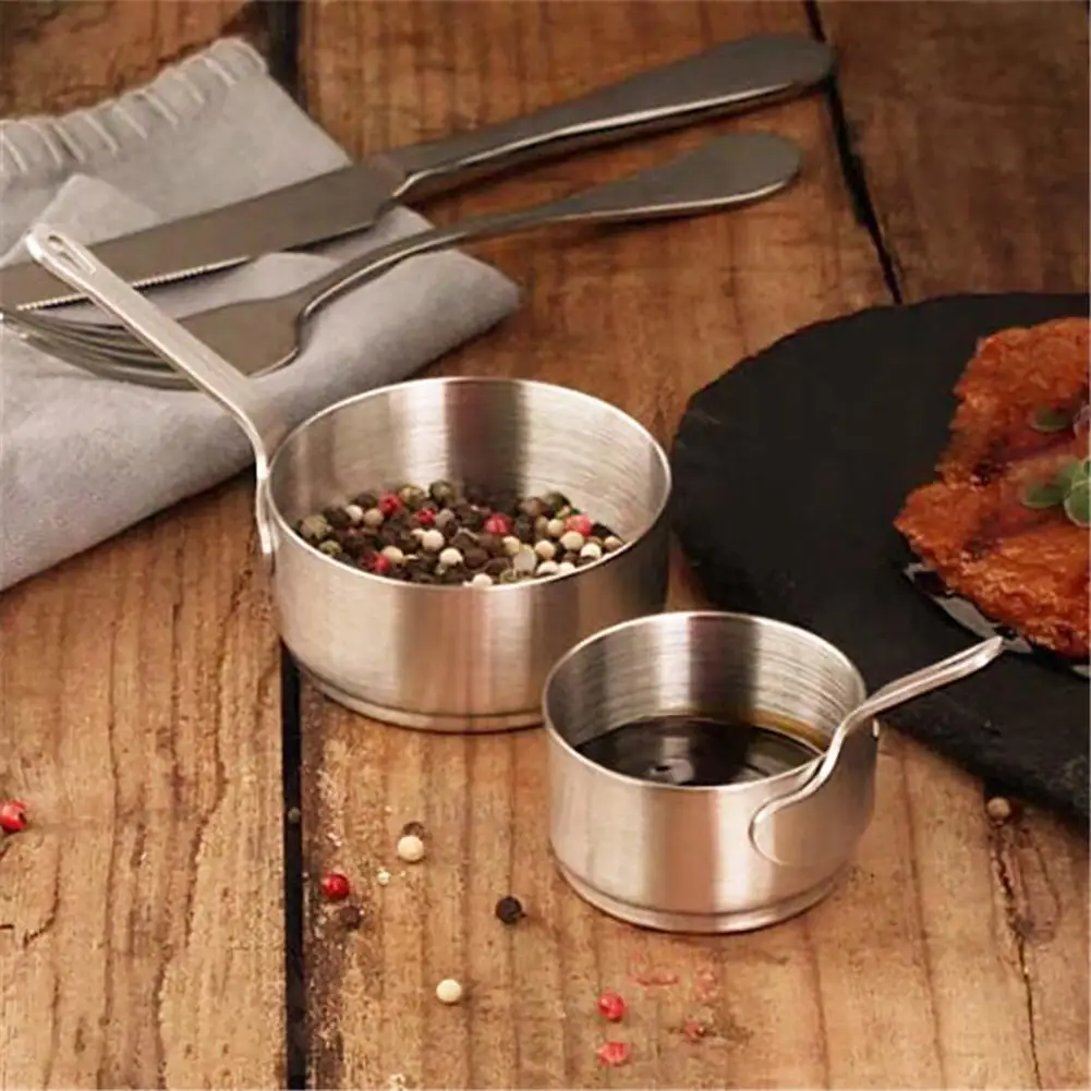 Stainless Steel Sauce Bowl Western Steak Sauce Dish Tomato Sauce Bowl with Handle Kitchen Saucepan Dropshipping
Stainless Steel Sauce Bowl Western Steak Sauce Dish Tomato Sauce Bowl with Handle Kitchen Saucepan Dropshipping