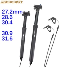 Zoom Dropper Seatpost Internal Cable Routing 27.2 28.6 30.4 30.9 31.6 MTB Bike Height Adjustable Wire Remote Control Lever