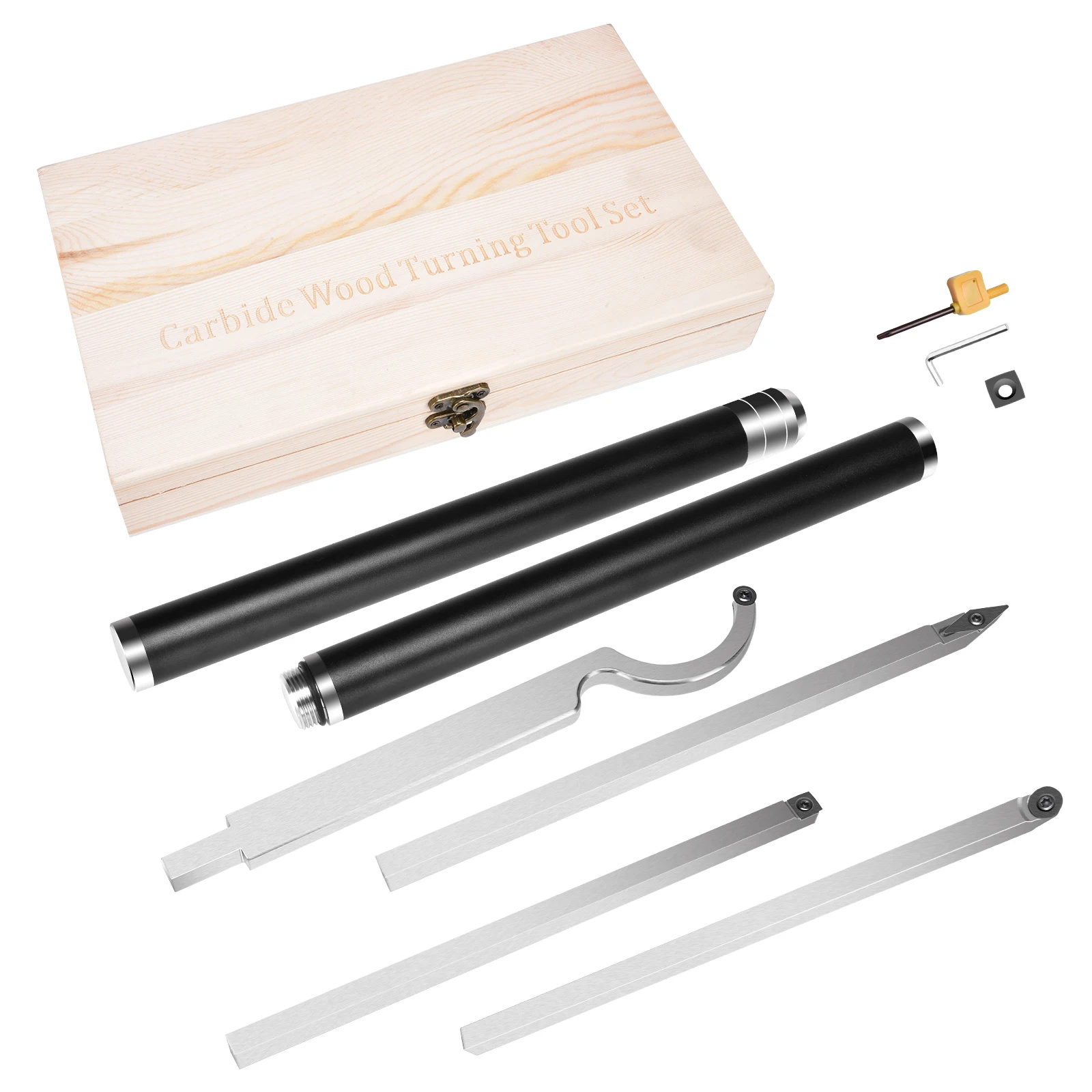 Woodturning Tools Set Woodworking Chisel Carbide Inserts Cutter Stainless Steel Bar Aluminum Handle Wood Turning For Lathe
Woodturning Tools Set Woodworking Chisel Carbide Inserts Cutter Stainless Steel Bar Aluminum Handle Wood Turning For Lathe