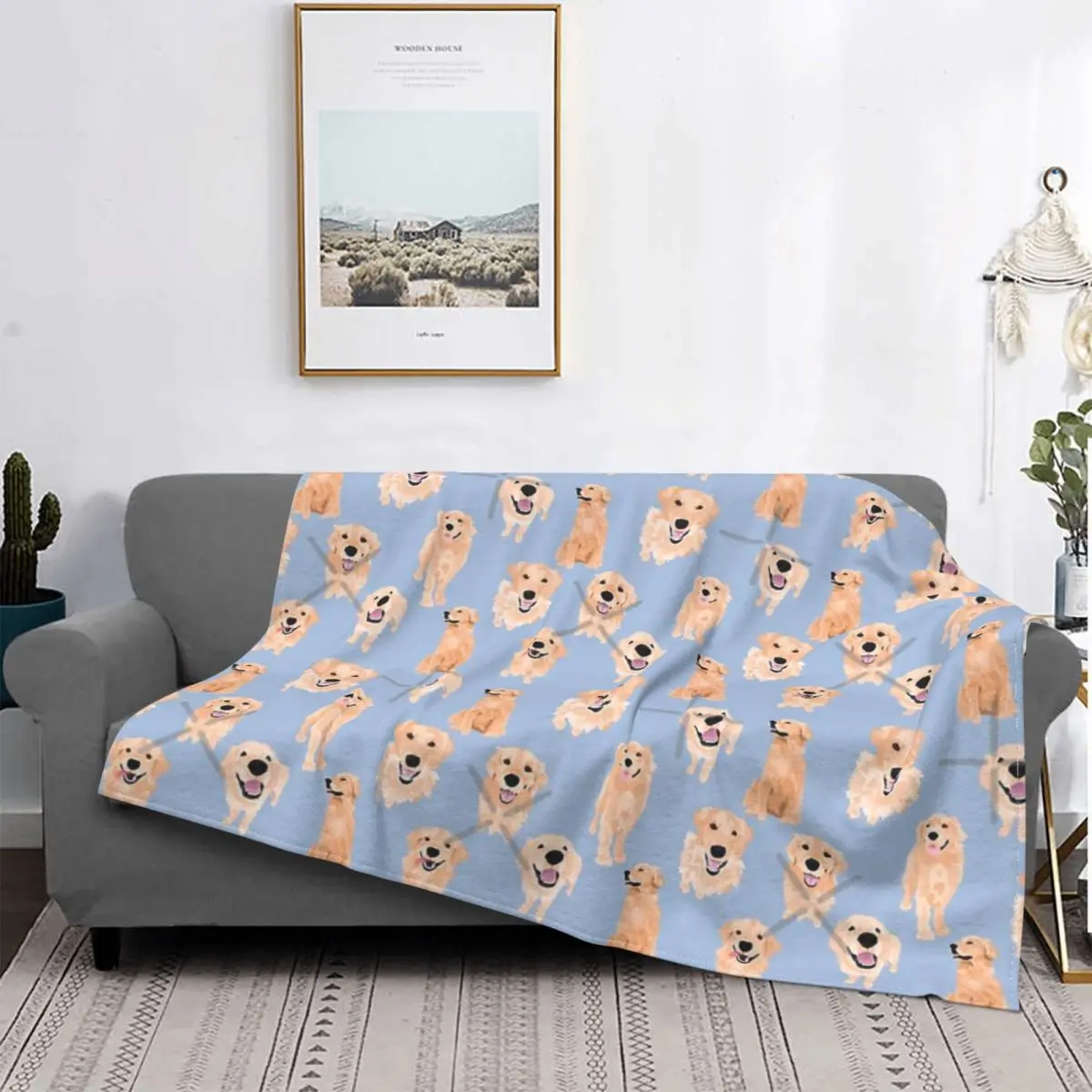Golden Retrievers On Blue Blanket Bedspread Bed Plaid Rug Fluffy Plaid Towel Blanket Children'S Cover
Golden Retrievers On Blue Blanket Bedspread Bed Plaid Rug Fluffy Plaid Towel Blanket Children'S Cover
