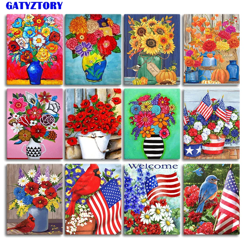 GATYZTORY Flowers Paint By Numbers Kits Frameless DIY 60x75cm Oil Painting By Numbers On Canvas Modern Handpaint Decor Painting
GATYZTORY Flowers Paint By Numbers Kits Frameless DIY 60x75cm Oil Painting By Numbers On Canvas Modern Handpaint Decor Painting