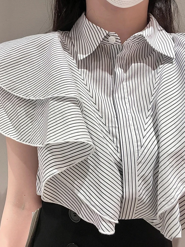 2022 New Summer Women Ruffles Turndown Collar Slim Fit Shirts Japan Style Elegant Office Lady Solid Color Blouse Tops Femme
2022 New Summer Women Ruffles Turndown Collar Slim Fit Shirts Japan Style Elegant Office Lady Solid Color Blouse Tops Femme