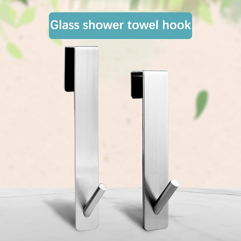 Bathroom Shower Door Back Hook Stainless Steel Over Glass Door Shower Towel Rack S-Shape Bathroom Bathrobe Hanger Holder Hooks 
Bathroom Shower Door Back Hook Stainless Steel Over Glass Door Shower Towel Rack S-Shape Bathroom Bathrobe Hanger Holder Hooks