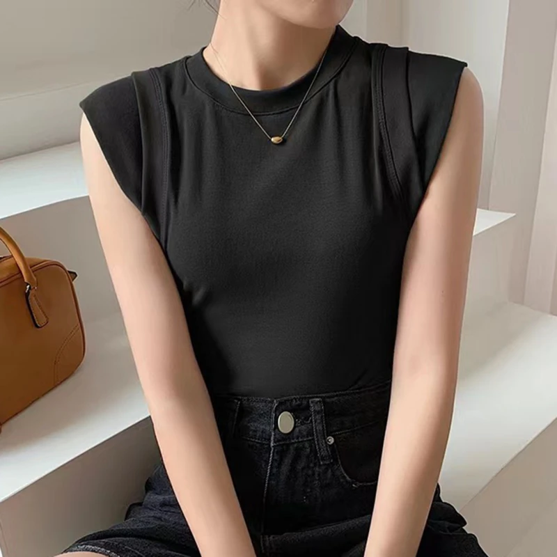 Summer Women T-Shirt Y2K Gyaru Clothing Tank Top Cotton Slim Tshirt Female Sleeveless Vest Top Summer Spring O Neck Tees
Summer Women T-Shirt Y2K Gyaru Clothing Tank Top Cotton Slim Tshirt Female Sleeveless Vest Top Summer Spring O Neck Tees
