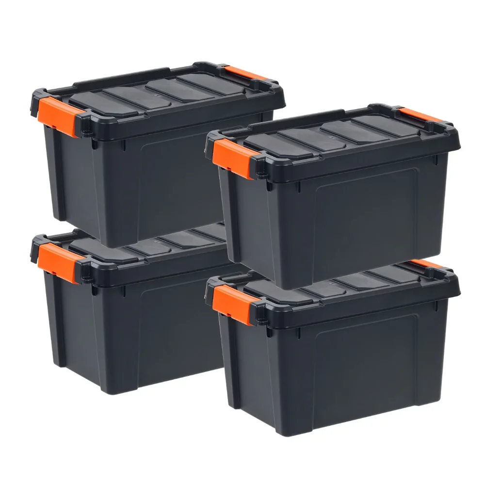 Storage Boxes Home Storage 5 Gallon Heavy Duty Plastic Storage Box shoe organizer and storage, Black, Set of 4
Storage Boxes Home Storage 5 Gallon Heavy Duty Plastic Storage Box shoe organizer and storage, Black, Set of 4