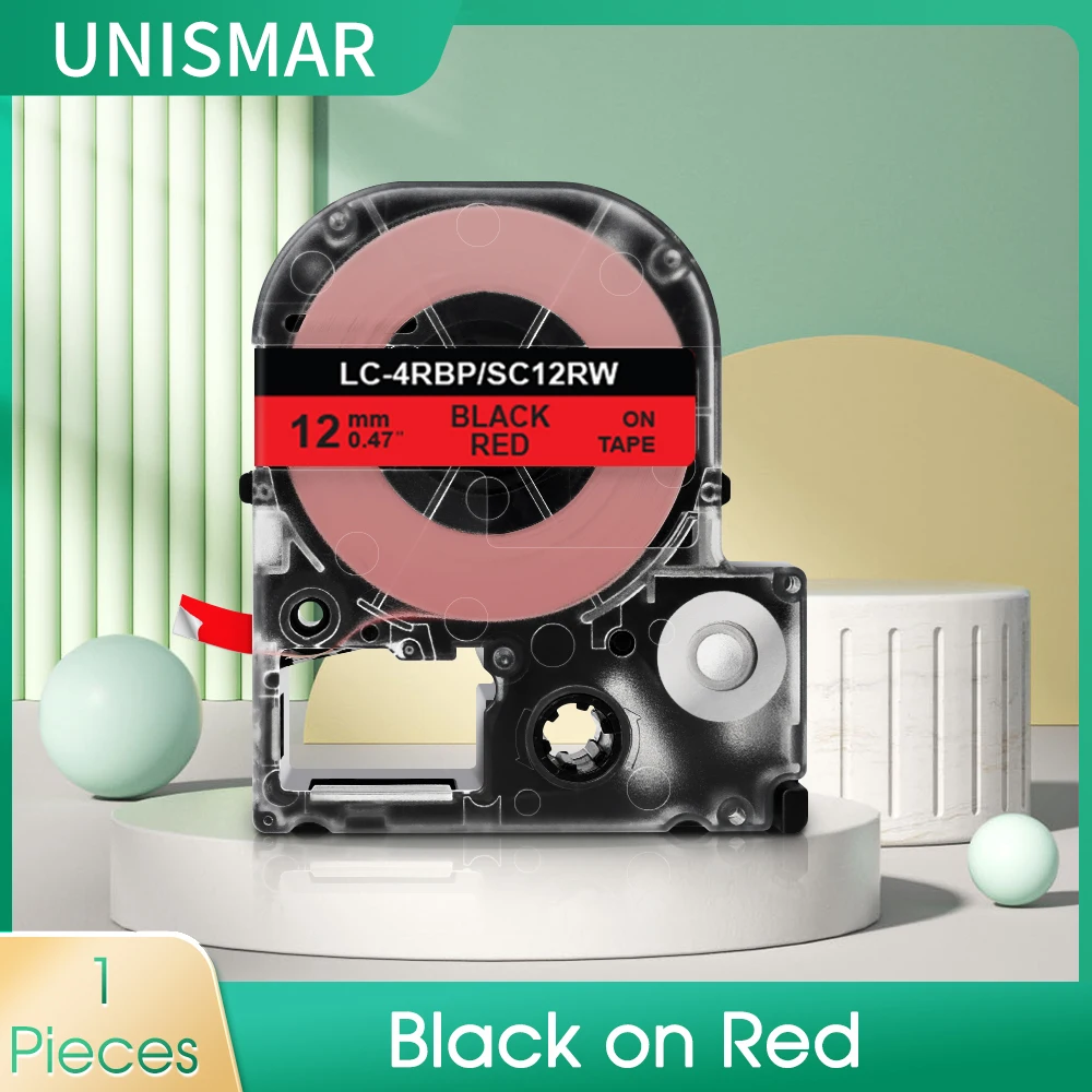 1pc 12mm SC12RW Tape Black on Red for Espon Label LK-4RBP Printer Ribbon Compatible for Epson LW-300 LW-400 Labeling Machine
1pc 12mm SC12RW Tape Black on Red for Espon Label LK-4RBP Printer Ribbon Compatible for Epson LW-300 LW-400 Labeling Machine
