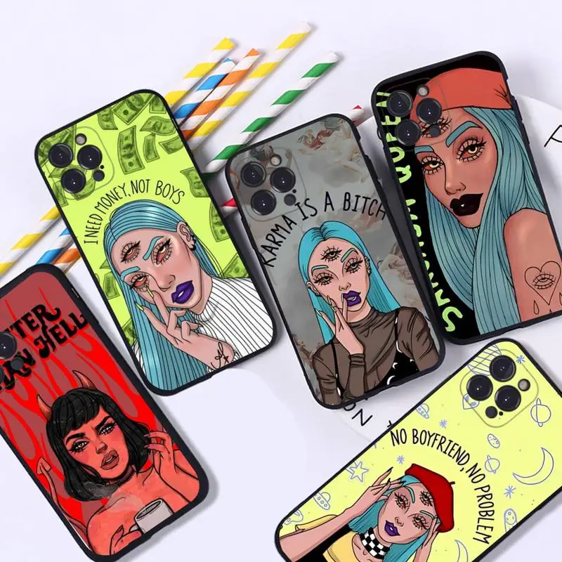 Devil Woman Bad girl Phone Case For iPhone 8 7 6 6S Plus X SE 2020 XR XS 14 11 12 13 Mini Pro Max Mobile Case
Devil Woman Bad girl Phone Case For iPhone 8 7 6 6S Plus X SE 2020 XR XS 14 11 12 13 Mini Pro Max Mobile Case