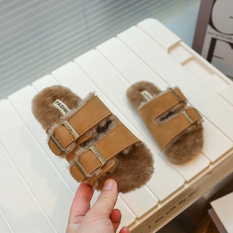 Girls Slippers Cotton Open-toe Buckle Children Fashion Casual Shoes Versatile Soft Britain Boys Kids Shoes Light Toddler Shoes
Girls Slippers Cotton Open-toe Buckle Children Fashion Casual Shoes Versatile Soft Britain Boys Kids Shoes Light Toddler Shoes