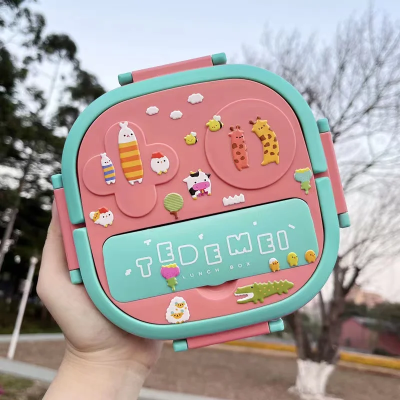 304 stainless steel lunch box food grade trays for children and babies with robot shaped compartments to carry
304 stainless steel lunch box food grade trays for children and babies with robot shaped compartments to carry