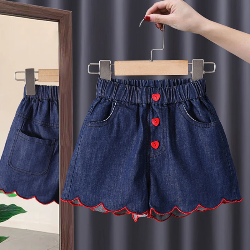 Ruffled Korean Baby Color Princess Love Cute Version Lace Girls' Jeans Summer 2022 Pants Of Shorts Denim Trend Solid Children's
Ruffled Korean Baby Color Princess Love Cute Version Lace Girls' Jeans Summer 2022 Pants Of Shorts Denim Trend Solid Children's