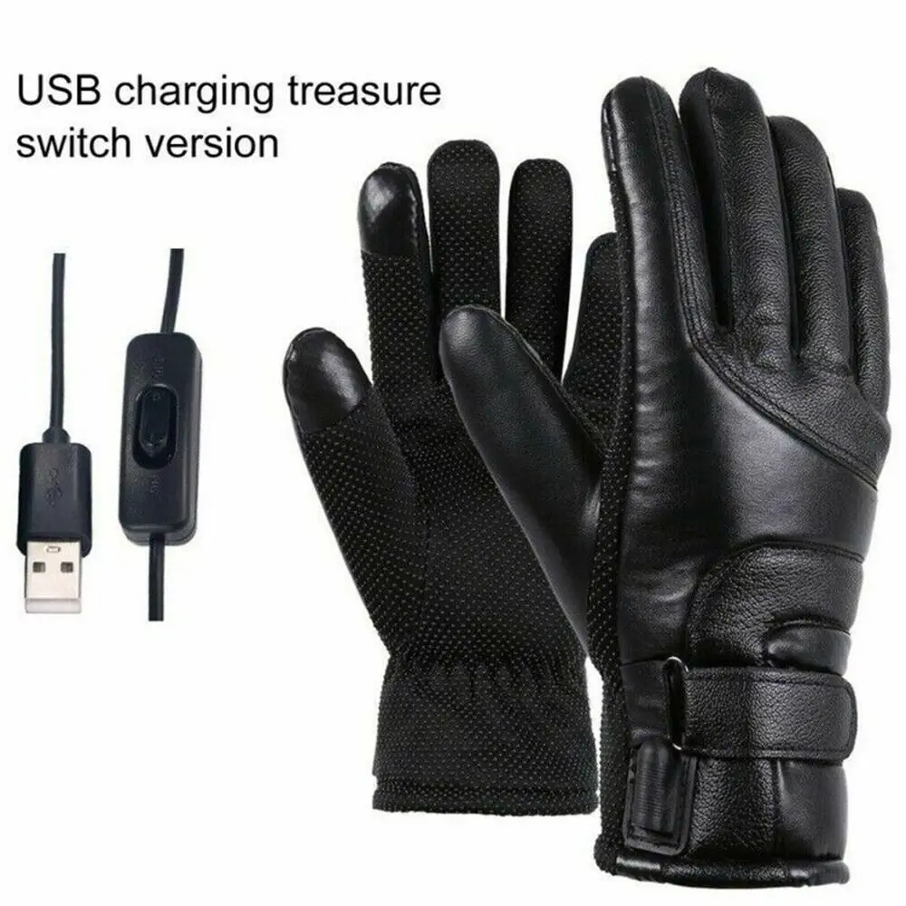 1Pair Winter Warm USB Heated Gloves Rechargeable Electric Gloves Windproof Waterproof Hand Warmer Cycling Gloves for Men Women
1Pair Winter Warm USB Heated Gloves Rechargeable Electric Gloves Windproof Waterproof Hand Warmer Cycling Gloves for Men Women