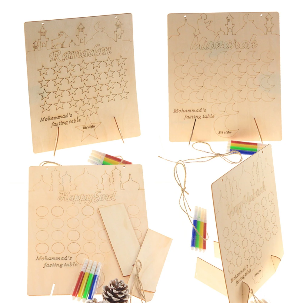 Ramadan Countdown Graffiti Craft Pendant Wooden Eid Mubarak Donut Muslim Calendar Home Gift Eid Al-Fitr Party Decoration for Kid
Ramadan Countdown Graffiti Craft Pendant Wooden Eid Mubarak Donut Muslim Calendar Home Gift Eid Al-Fitr Party Decoration for Kid