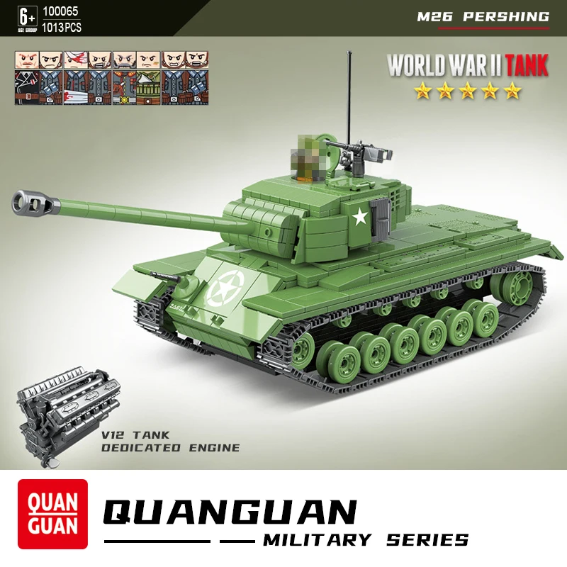 Конструктор США Pershing M26, тяжелые военные танки, 2 мировая война, армейский солдат, полицейское оружие, детские игрушки, подарки для детей, 1013 ш...
Конструктор США Pershing M26, тяжелые военные танки, 2 мировая война, армейский солдат, полицейское оружие, детские игрушки, подарки для детей, 1013 ш...