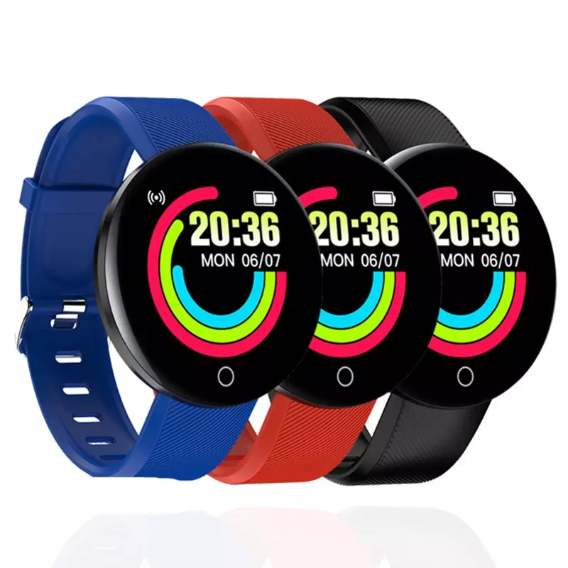 

Умные часы Bluetooth фитнес-трекер цифровые часы Смарт-часы для мужчин и женщин измерение кровяного давления IOS Android смарт-браслет D18 2022