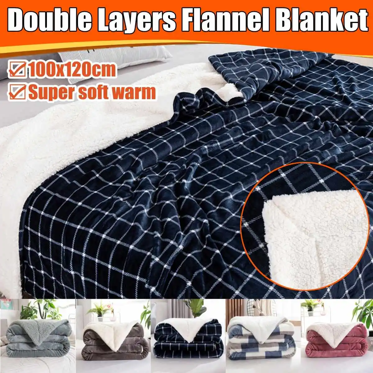 Small Size 100X200CM Double Blanket Warm Soft Flannel Carpet Warm Air Conditioning Blanket For Home Office Leisure Nap Cover
Small Size 100X200CM Double Blanket Warm Soft Flannel Carpet Warm Air Conditioning Blanket For Home Office Leisure Nap Cover