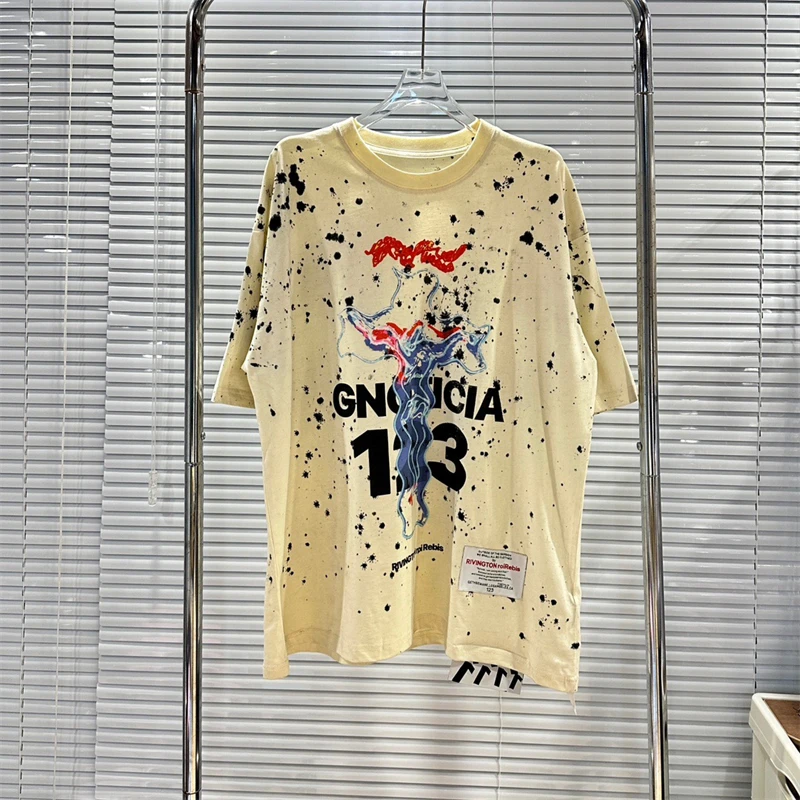 New Manual Paint Graffiti Speckle Ink RRR123 T-Shirt Men Women kanye RRR 123 Vintage T Shirt Tops Tee y2k
New Manual Paint Graffiti Speckle Ink RRR123 T-Shirt Men Women kanye RRR 123 Vintage T Shirt Tops Tee y2k