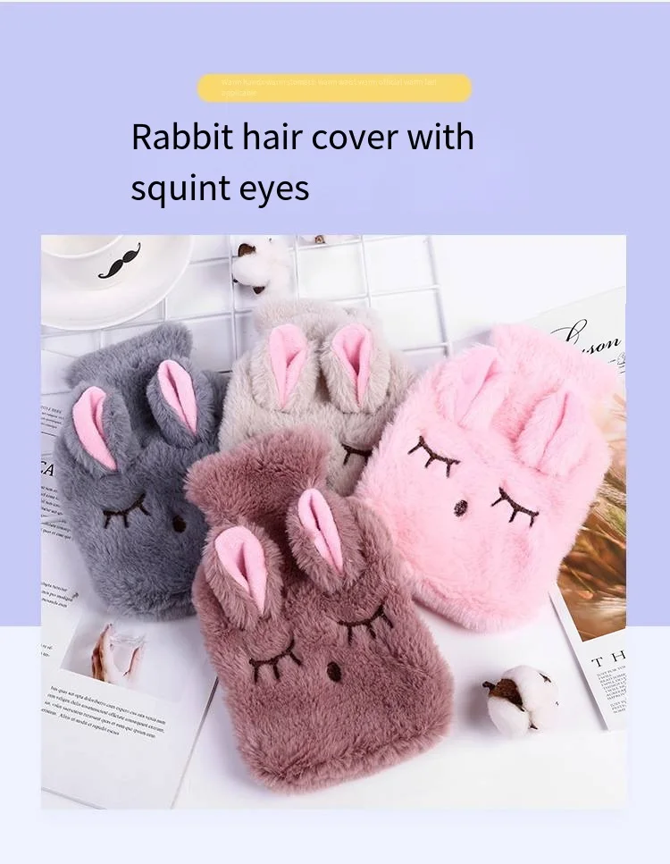Removed and Washed To Install Super Cute Cartoon Plush Squint Rabbit Lovely Animal Water Bag Fur Set
Removed and Washed To Install Super Cute Cartoon Plush Squint Rabbit Lovely Animal Water Bag Fur Set