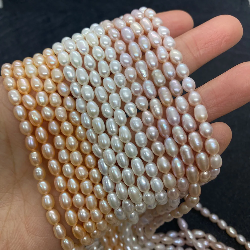 High Quality AAA Grade Natural Freshwater Pearl 3-7mm Rice-shaped Beads Handmade DIY Jewelry Fashion Charm Necklace Earrings
High Quality AAA Grade Natural Freshwater Pearl 3-7mm Rice-shaped Beads Handmade DIY Jewelry Fashion Charm Necklace Earrings