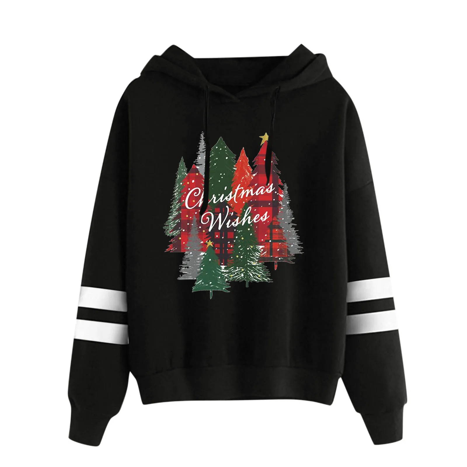 Women Christmas Casual Christmas Tree Print Hooded Loose Long Sleeves Sweatshirt Top
Women Christmas Casual Christmas Tree Print Hooded Loose Long Sleeves Sweatshirt Top