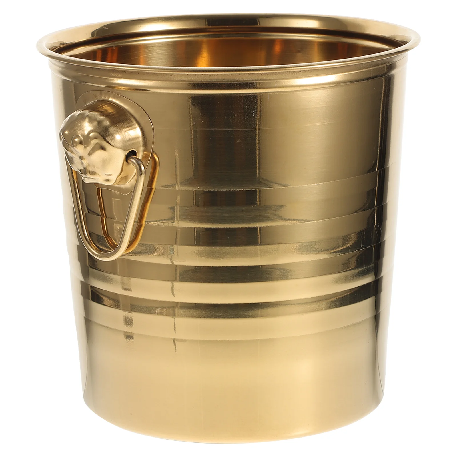 

Stainless Steel Bucket Insulated Bucket Cooler Beverage Tub With Handle Bucket Beer Bottles Tub for Cocktail Bar Ice