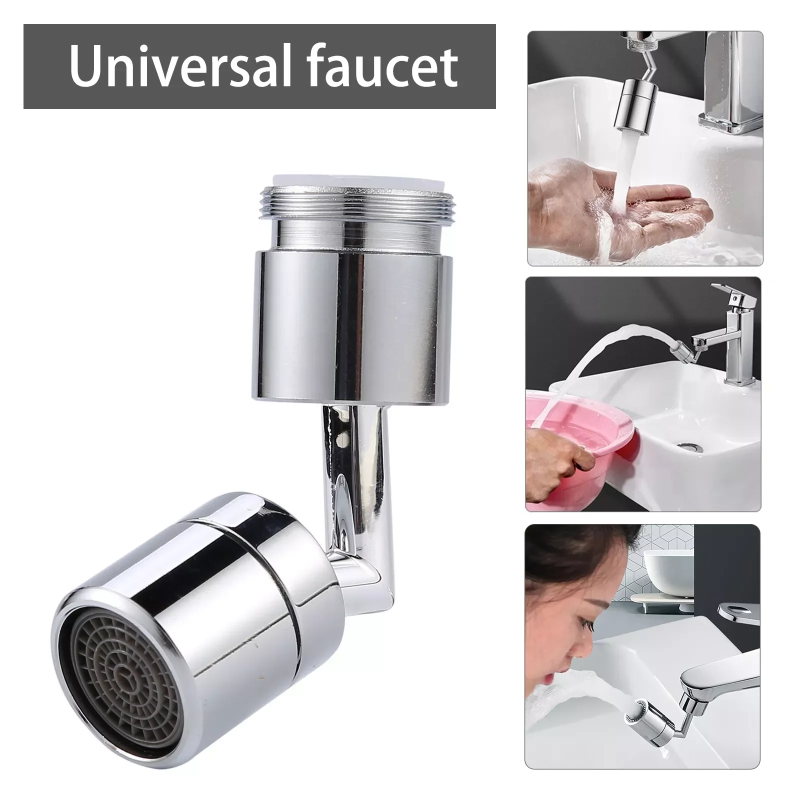 720 Rotatable Filter Faucet Universal Water Saving Nozzle Sprayer Movable Tap Head with 4-Layer Net Filter for Kitchen Sink
720 Rotatable Filter Faucet Universal Water Saving Nozzle Sprayer Movable Tap Head with 4-Layer Net Filter for Kitchen Sink