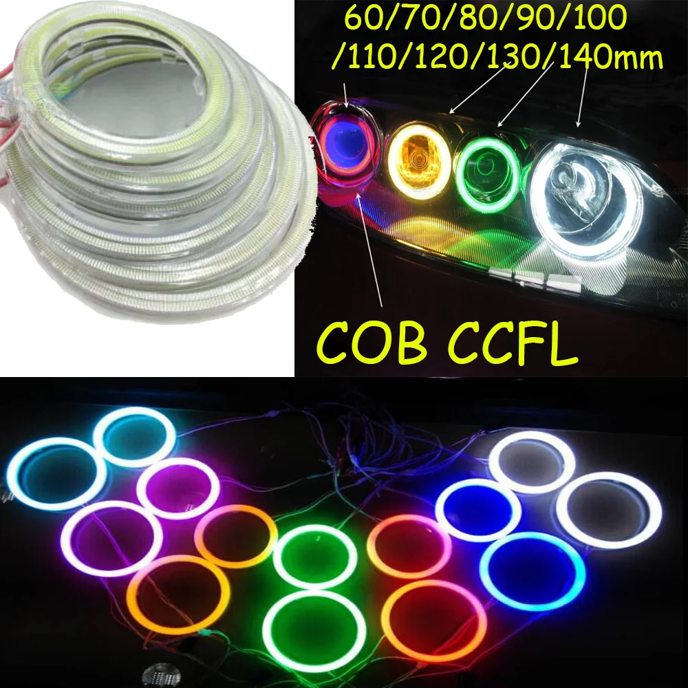 Фары головного света для автомобильного бампера CCFL, противотуманные фары Angel Eye COB, Автомобильные дневные огни, автомобильные аксессуары 60/70/80/90/100/110/120/130/140 мм
Фары головного света для автомобильного бампера CCFL, противотуманные фары Angel Eye COB, Автомобильные дневные огни, автомобильные аксессуары 60/70/80/90/100/110/120/130/140 мм
