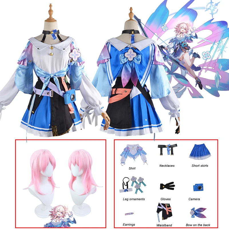 March 7th Cosplay Honkai Star Rail Cosplay Costume March 7th Wigs Game Halloween Carnival Party Outfit Sexy Women Dress Uniform
March 7th Cosplay Honkai Star Rail Cosplay Costume March 7th Wigs Game Halloween Carnival Party Outfit Sexy Women Dress Uniform