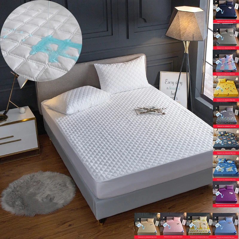NEW Waterproof Mattress Cover Thick Quilted Fitted Bed Sheet 160cm Non-slip Fashion Printed Bedding Queen King Sheets Dust Cover
NEW Waterproof Mattress Cover Thick Quilted Fitted Bed Sheet 160cm Non-slip Fashion Printed Bedding Queen King Sheets Dust Cover