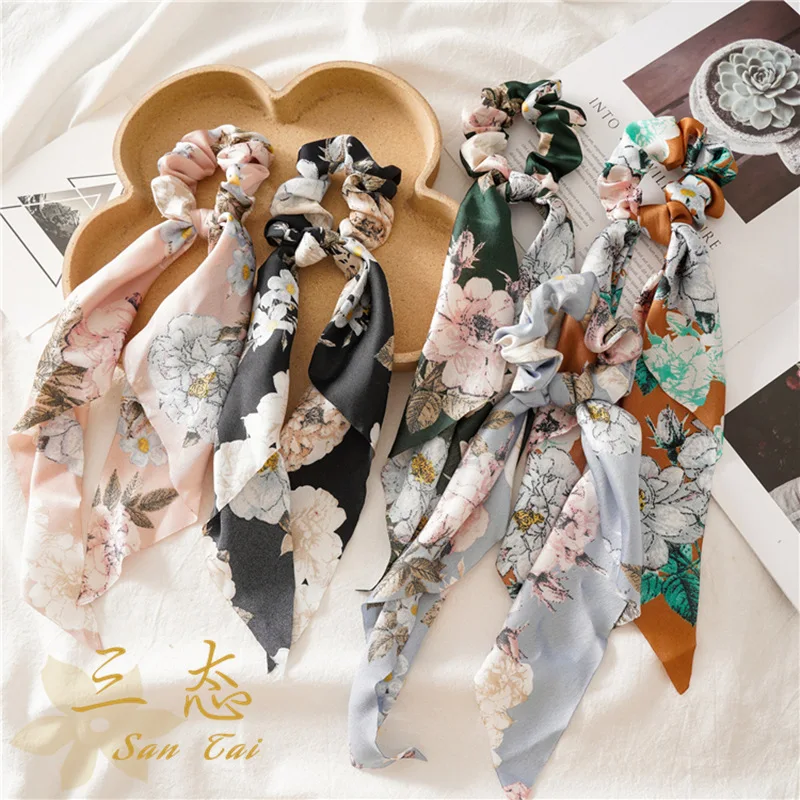 Bohemian Print Scrunchies Hair Tie for Women Girls Bow Satin Long Ribbon Ponytail Scarf Elastic Hair Bands Hair Accessories
Bohemian Print Scrunchies Hair Tie for Women Girls Bow Satin Long Ribbon Ponytail Scarf Elastic Hair Bands Hair Accessories