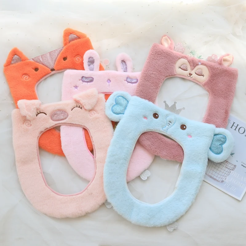 Animal toilet mat New Washroom Warm Washable Health Sticky Toilet Mat Seat Cover Pad Household Reuseable Soft Toilet Seat Cover
Animal toilet mat New Washroom Warm Washable Health Sticky Toilet Mat Seat Cover Pad Household Reuseable Soft Toilet Seat Cover