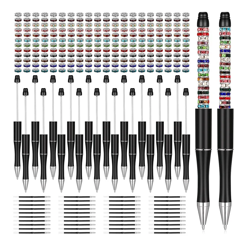 300 Plastic Ballpoint Pens Assorted Pen Set Includes 20 Ballpoint Pens 40 Extra Refills 240 Beads
300 Plastic Ballpoint Pens Assorted Pen Set Includes 20 Ballpoint Pens 40 Extra Refills 240 Beads