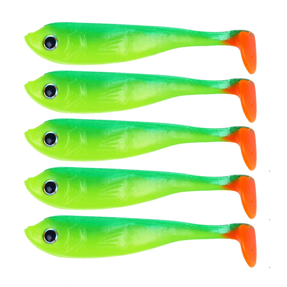 5PCS Fishing Lure T-Tail Minnow Artificial Soft Bait Paddle Tail Soft Worm Carp Bass Trout Freshwater Fishing Tackle Accessories
5PCS Fishing Lure T-Tail Minnow Artificial Soft Bait Paddle Tail Soft Worm Carp Bass Trout Freshwater Fishing Tackle Accessories