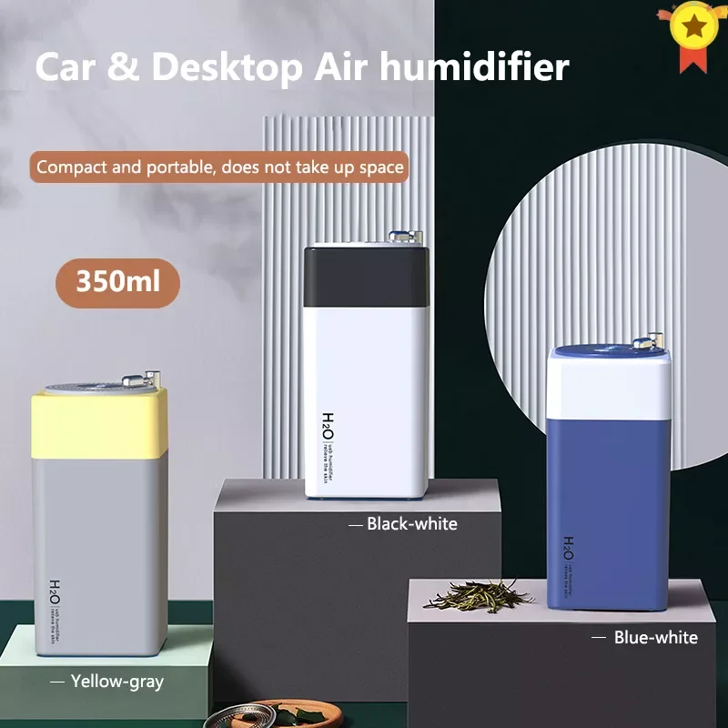 Portable Air Humidifier 350ml Ultrasonic Aroma Essential Oil Diffuser USB Cool Mist Maker Purifier Aromatherapy for Car Home
Portable Air Humidifier 350ml Ultrasonic Aroma Essential Oil Diffuser USB Cool Mist Maker Purifier Aromatherapy for Car Home