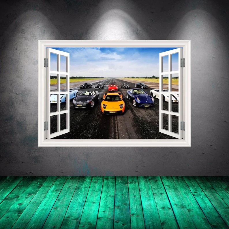 WINDOW WALL DECAL, Race Car Decals, Boys Wall Mural, Handmade Decals, Frame Wall Decal, Ferrari Wall Decal
WINDOW WALL DECAL, Race Car Decals, Boys Wall Mural, Handmade Decals, Frame Wall Decal, Ferrari Wall Decal