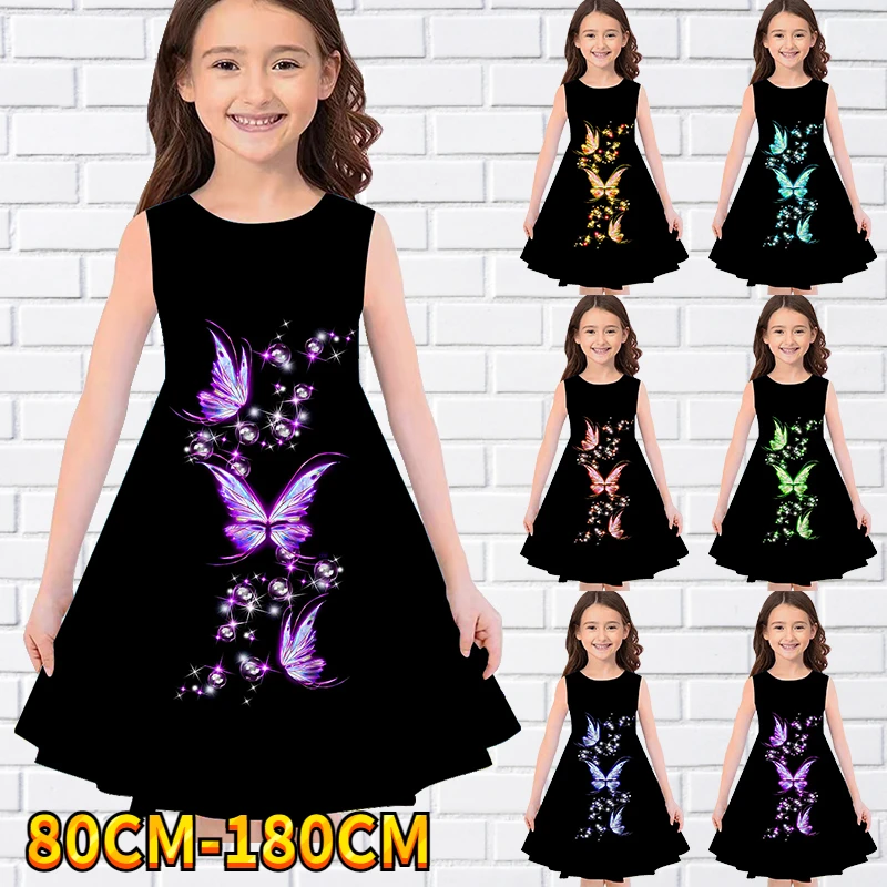 2022 Kids Little Girls Sleeveless Dress Girls Dress Butterfly 3D Print Daily Casual Cute Sweet Over Knee Party Dress 70-180CM
2022 Kids Little Girls Sleeveless Dress Girls Dress Butterfly 3D Print Daily Casual Cute Sweet Over Knee Party Dress 70-180CM