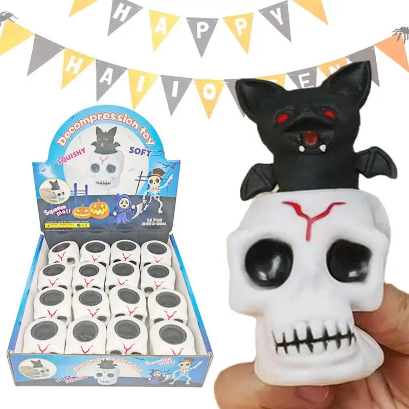 Halloween Skull Stress Ball Ghost Skull Stress Balls Mochi Bat Skeleton Toys For Kids Adorable Skull Ghost Squeeze Balls Party
Halloween Skull Stress Ball Ghost Skull Stress Balls Mochi Bat Skeleton Toys For Kids Adorable Skull Ghost Squeeze Balls Party
