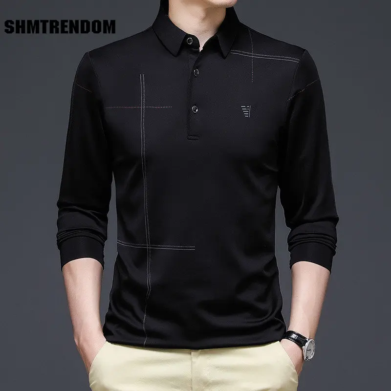 Новинка 2023, мужская рубашка-поло, деловая Осенняя футболка, повседневная мужская рубашка-поло с длинным рукавом, приталенная Корейская одеж...
Новинка 2023, мужская рубашка-поло, деловая Осенняя футболка, повседневная мужская рубашка-поло с длинным рукавом, приталенная Корейская одеж...