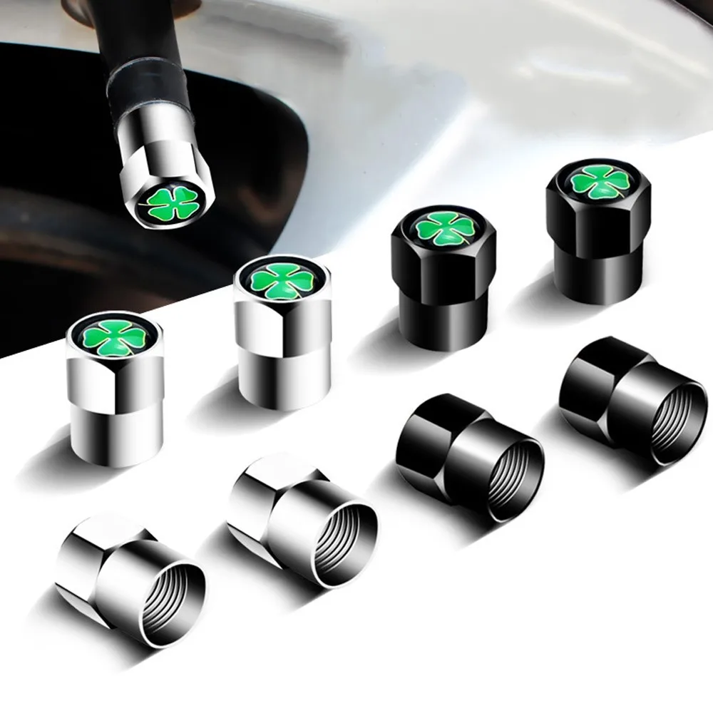 4Pcs Tire Valve Stems CapClover Alloy Wheel Air Trye Caps Dustproof For Most Cars,Motorbike, Trucks, Bike, Bicycle
4Pcs Tire Valve Stems CapClover Alloy Wheel Air Trye Caps Dustproof For Most Cars,Motorbike, Trucks, Bike, Bicycle