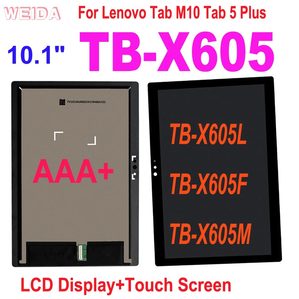 ЖК-дисплей AAA + 10,1 дюйма для Lenovo Tab M10 Tab 5, диагональ экрана Plus TB-X605 TB-X605L TB-X605F, ЖК-дисплей с сенсорным экраном и дигитайзером в сборе 
ЖК-дисплей AAA + 10,1 дюйма для Lenovo Tab M10 Tab 5, диагональ экрана Plus TB-X605 TB-X605L TB-X605F, ЖК-дисплей с сенсорным экраном и дигитайзером в сборе