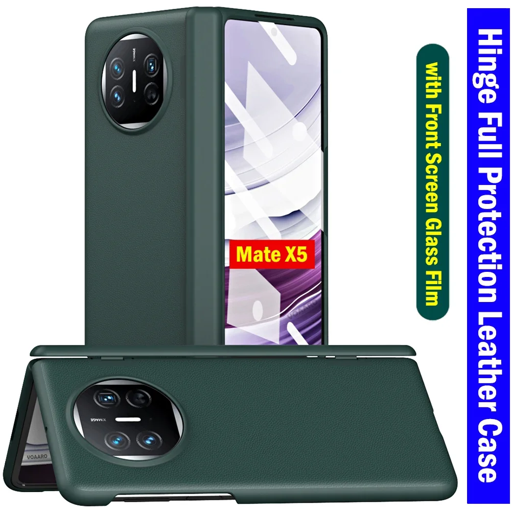 Leather Plating Funda for Huawei Mate X5 Case Cover for Huawei Mate X5 Hinge Full Protection Case with Front Screen Glass Film
Leather Plating Funda for Huawei Mate X5 Case Cover for Huawei Mate X5 Hinge Full Protection Case with Front Screen Glass Film