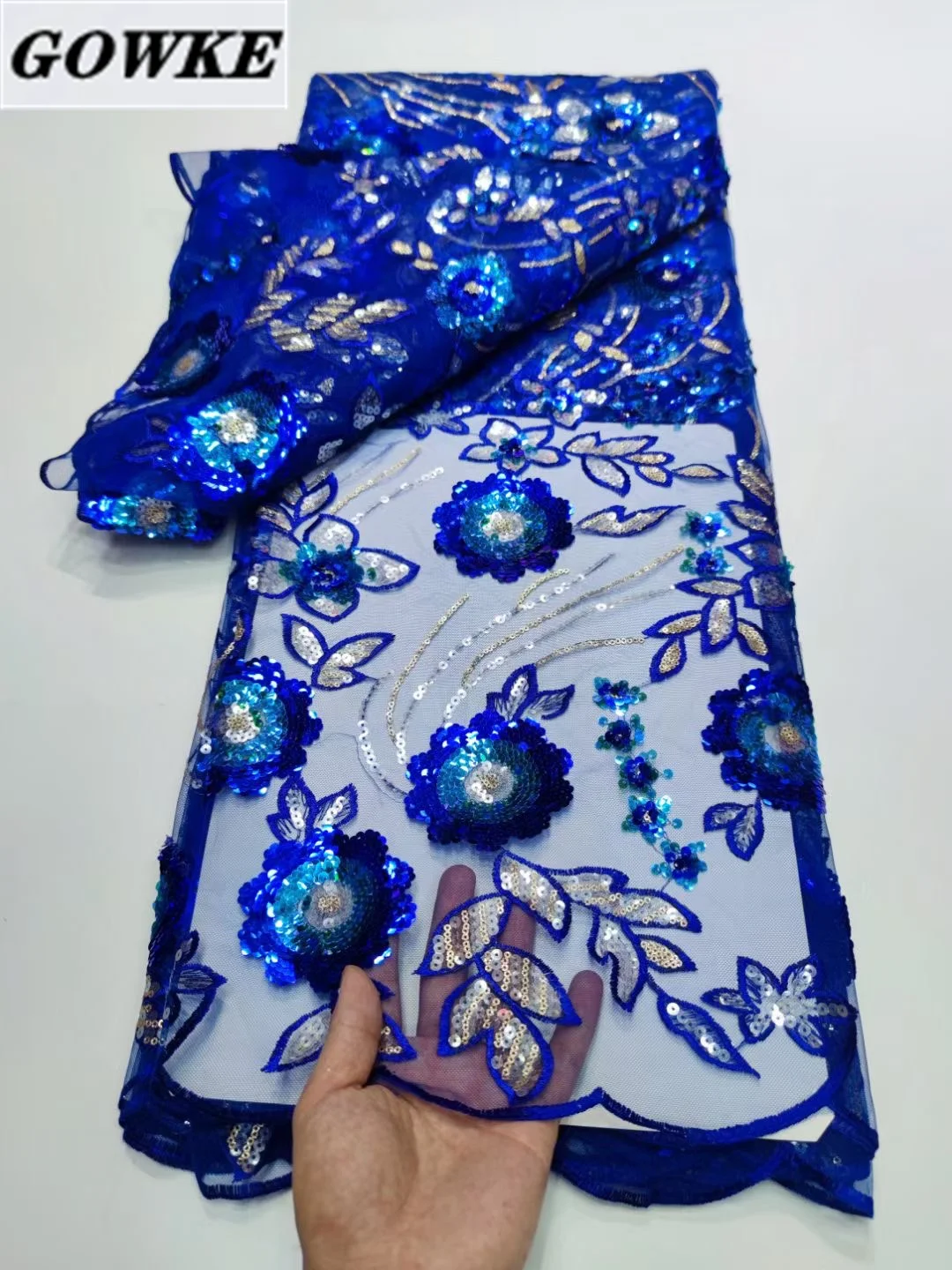 Новинка 2022, королевский синий африканский тюль 5 ярдов, кружевная ткань, французская Высококачественная Роскошная ткань с блестками, традиц...
Новинка 2022, королевский синий африканский тюль 5 ярдов, кружевная ткань, французская Высококачественная Роскошная ткань с блестками, традиц...