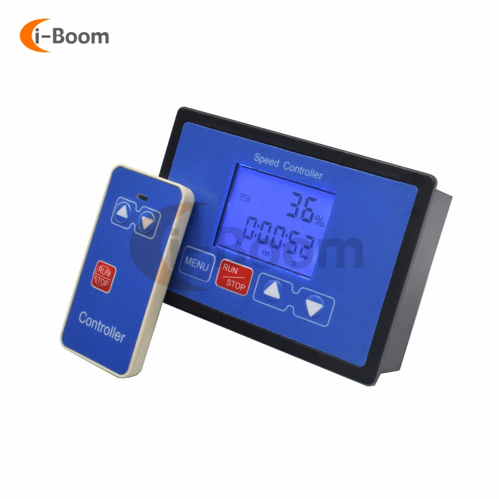 Adjustable PWM DC Motor Speed Controller DC 6.5V-55V 30A LCD Digital Display 0~100% Speed Governor with Wireless Remote Control
Adjustable PWM DC Motor Speed Controller DC 6.5V-55V 30A LCD Digital Display 0~100% Speed Governor with Wireless Remote Control