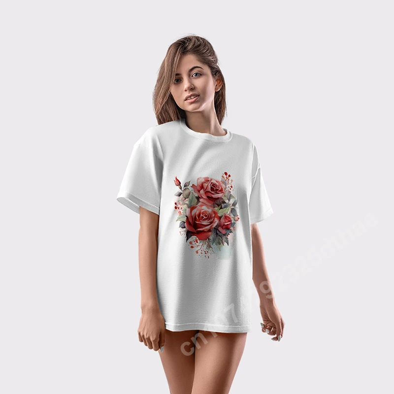 Flowers and Beautiful Girl Women Clothing Harajuku Ladies Designer T-shirt Casual Y2k Tops Summer Short Sleeve O-neck Female
Flowers and Beautiful Girl Women Clothing Harajuku Ladies Designer T-shirt Casual Y2k Tops Summer Short Sleeve O-neck Female