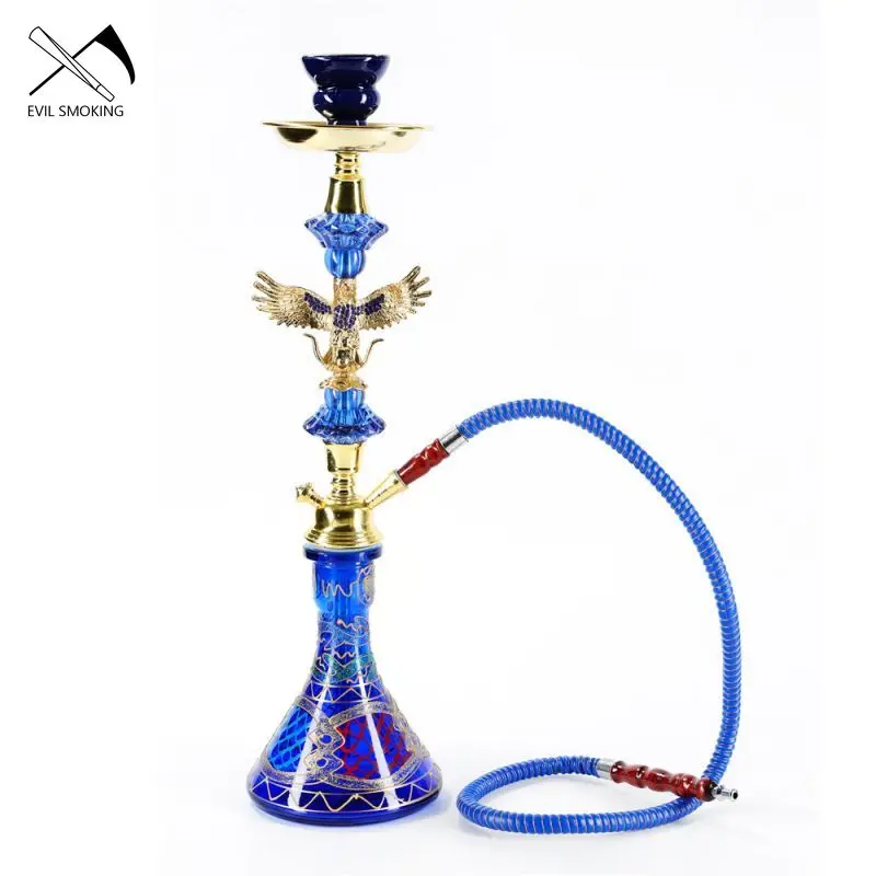 EVIL SMOKING New Hot Sale Classic Eagle Hookah Set, Glass Hookah Base with Single Hose Hookah, Hookah Accessories 
EVIL SMOKING New Hot Sale Classic Eagle Hookah Set, Glass Hookah Base with Single Hose Hookah, Hookah Accessories