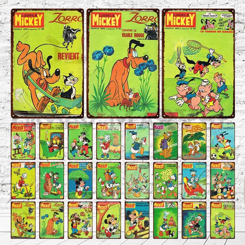 Metal Sign Disney Cartoon Vintage Style Tin Plaque Metal Poster Shabby Disney Cartoon Tinplate for Man Cave Club Decoration
Metal Sign Disney Cartoon Vintage Style Tin Plaque Metal Poster Shabby Disney Cartoon Tinplate for Man Cave Club Decoration