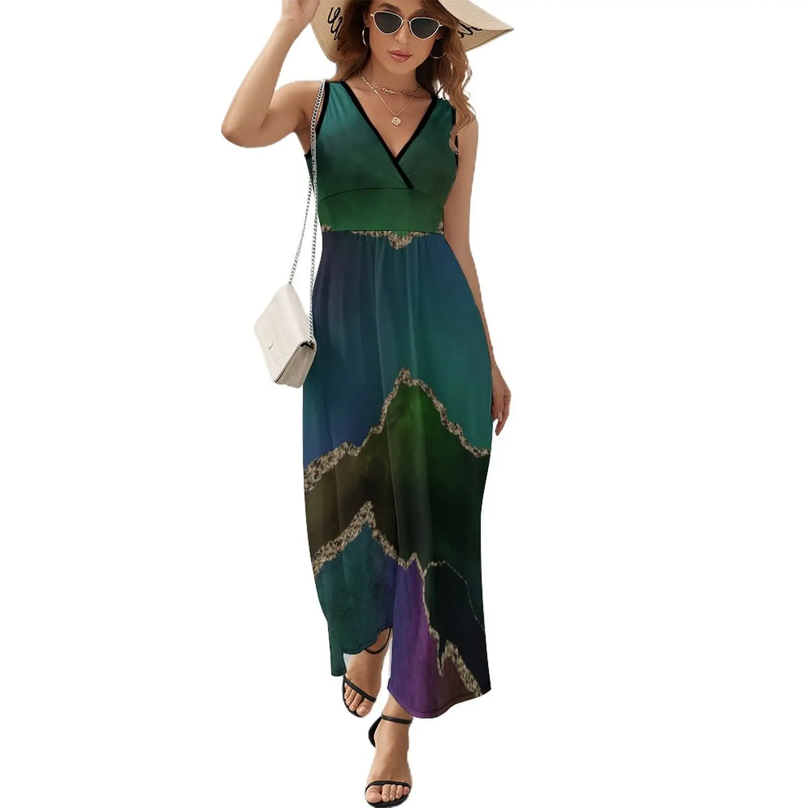 Golden Marble Dress Edgy Agate Print Street Style Boho Beach Long Dresses Womens Cute Maxi Dress Print Vestidos Gift Idea
Golden Marble Dress Edgy Agate Print Street Style Boho Beach Long Dresses Womens Cute Maxi Dress Print Vestidos Gift Idea